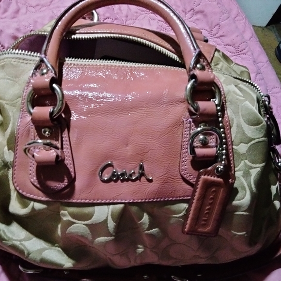 NWT Coach Signature Mini Sierra Satchel in Khaki - Picture 3 of 3